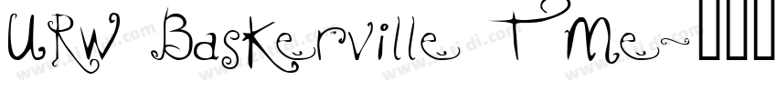 URW Baskerville T Me字体转换